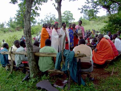 Maasai Church of God congregations from Olenkaroni and Shankoe