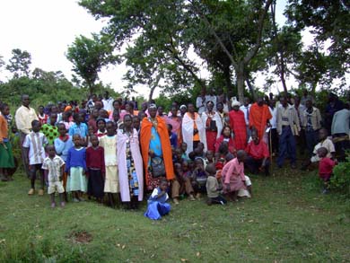 outdoor meeting place at Olenkaroni